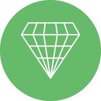 icono de fondo de círculo de línea de diamante vector