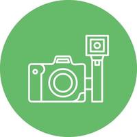 Lomography Line Circle Background Icon vector