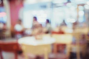 Abstract blur Ice Cream, Coffee shop background with bokeh photo