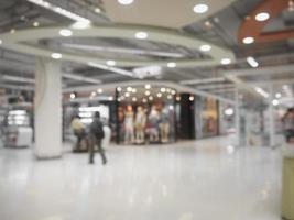 Blurred shopping mall background photo