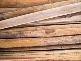 Stack of wood plank photo