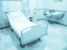 Abstract blurred hospital room interior for background photo