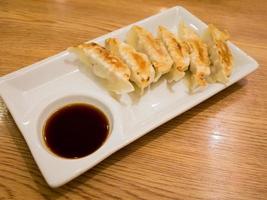 Gyoza close up photo