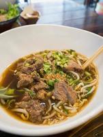 Noodles with Beef Stew Soup photo