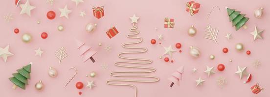 3d Banner Display for product and cosmetic presentation with Merry Christmas and Happy new year concept. Modern geometric. Platform for mock up and showing brand. photo