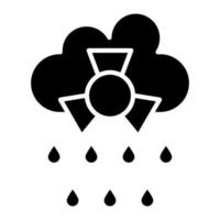 Acid Rain Glyph Icon vector