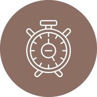 Remove Alarm Line Circle Background Icon vector