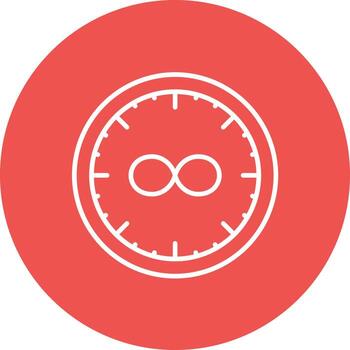 Time Loop Line Circle Background Icon vector