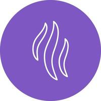 Aroma Line Circle Background Icon vector