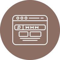 Www Line Circle Background Icon vector
