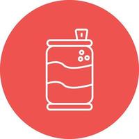 Soda Line Circle Background Icon vector