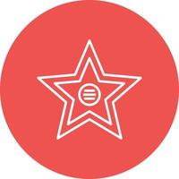 Walk of Fame Line Circle Background Icon vector