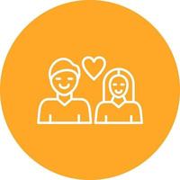 Relationship Line Circle Background Icon vector