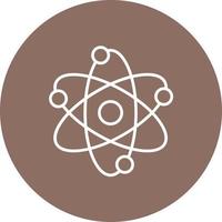 Atoms Line Circle Background Icon vector