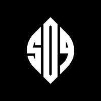 diseño de logotipo de letra de círculo sdq con forma de círculo y elipse. letras de elipse sdq con estilo tipográfico. las tres iniciales forman un logo circular. vector de marca de letra de monograma abstracto del emblema del círculo sdq.