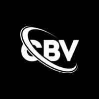 logotipo de cbv. carta cbv. diseño del logotipo de la letra cbv. Logotipo de iniciales cbv vinculado con círculo y logotipo de monograma en mayúsculas. tipografía cbv para tecnología, negocios y marca inmobiliaria. vector