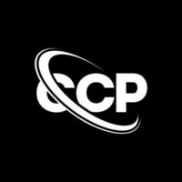 logotipo del ccp. carta del ccp. diseño del logotipo de la letra ccp. logotipo de las iniciales ccp vinculado con un círculo y un logotipo de monograma en mayúsculas. tipografía ccp para tecnología, negocios y marca inmobiliaria. vector