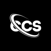 logotipo de ccs. carta ccs. diseño del logotipo de la letra ccs. logotipo de las iniciales ccs vinculado con un círculo y un logotipo de monograma en mayúsculas. Tipografía ccs para tecnología, negocios y marca inmobiliaria. vector