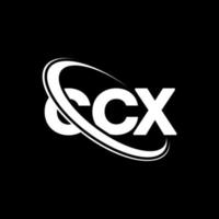 logotipo de ccx. letra cx. diseño del logotipo de la letra ccx. logotipo de iniciales ccx vinculado con círculo y logotipo de monograma en mayúsculas. tipografía ccx para tecnología, negocios y marca inmobiliaria. vector