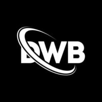 logotipo de dwb. letra dwb. diseño de logotipo de letra dwb. Logotipo de iniciales dwb vinculado con círculo y logotipo de monograma en mayúsculas. Tipografía dwb para tecnología, negocios y marca inmobiliaria. vector