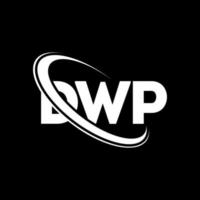 logotipo de dwp. carta dwp. diseño del logotipo de la letra dwp. logotipo de iniciales dwp vinculado con un círculo y un logotipo de monograma en mayúsculas. tipografía dwp para tecnología, negocios y marca inmobiliaria. vector