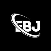 logotipo de ebj. letra ebj. diseño del logotipo de la letra ebj. Logotipo de iniciales ebj vinculado con círculo y logotipo de monograma en mayúsculas. tipografía ebj para tecnología, negocios y marca inmobiliaria. vector