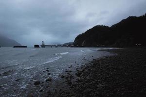 Night on the beach photo