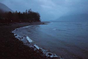 Night on the beach photo