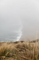 Foggy coastal view photo