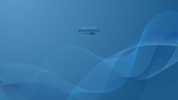 Blue gradient background with abstract bright dynamic wave vector