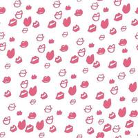 Happy Valentines Day seamless pattern. Vector illustration.