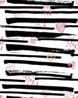 Valentine's Day seamless background. Hand drawn ink patterns with hearts, abstract elements, keys, arrows for fashion, wallpapers, print, scrapbooking, greeting card, fabric. vector