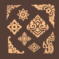 traditional Thai pattern vector