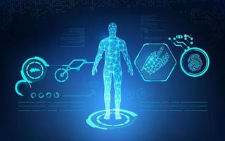 man body analysis vector