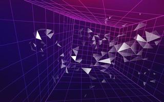 tema de la dimensión púrpura vector