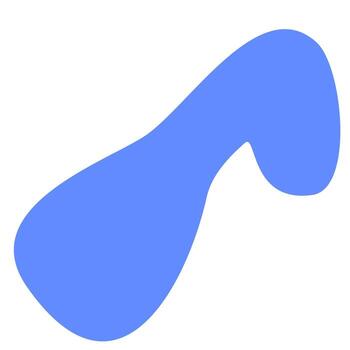 elemento de forma de gota vector