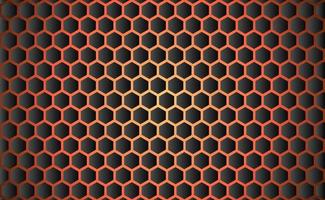 Hexagonal geometric abstract metal background with light. ilustrasi vektor vector