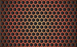 Hexagonal geometric abstract metal background with light. ilustrasi vektor vector