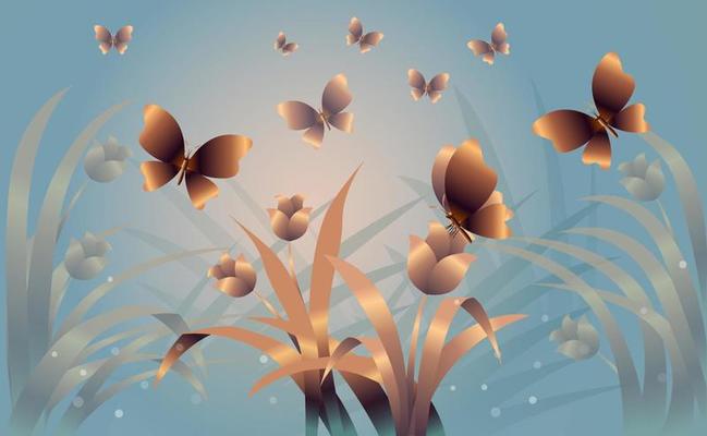 Abstract butterfly colorful Background