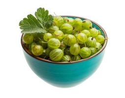 Gooseberry isolated on white background photo