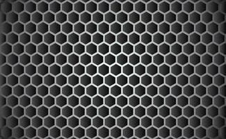 Fondo de metal abstracto geométrico hexagonal con luz. ilustraciones vectoriales vector