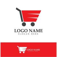 e-commerce logo and online shop logo design with modern concept vector