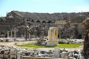 Side ruins in Turkey photo