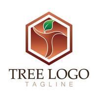 Tree logo icon vector illustration design.Vector silhouette of a tree templates of tree logo and roots  tree of life design illustration