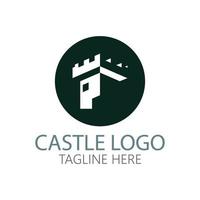 Castle Logo symbol vector illustration design template