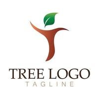 Tree logo icon vector illustration design.Vector silhouette of a tree templates of tree logo and roots  tree of life design illustration