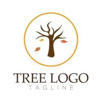 Tree logo icon vector illustration design.Vector silhouette of a tree templates of tree logo and roots  tree of life design illustration