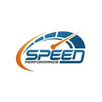 Ilustración de vector de diseño de logotipo de velocidad