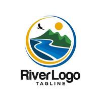 imagen de archivo del logotipo del río del valle vector