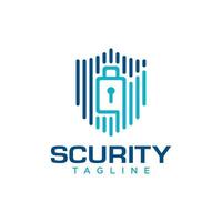 plantilla de vector de logotipo de escudo de seguridad